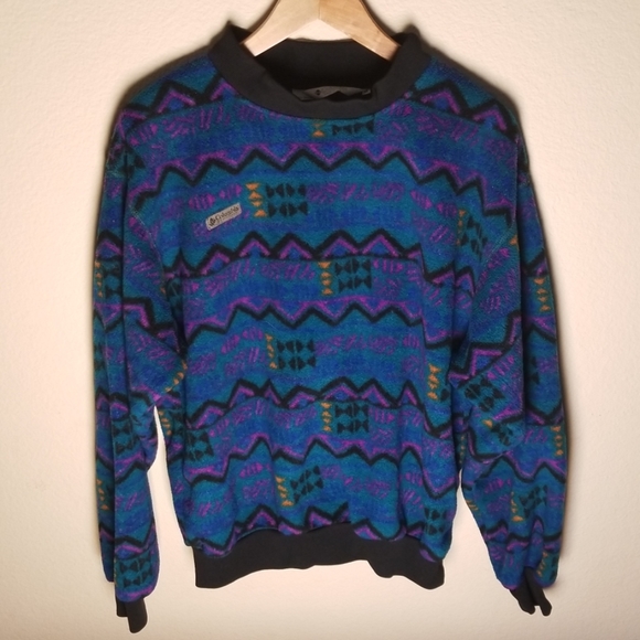 Columbia Other - Columbia Vintage Aztec Tribal Sweatshirt Sz Medium